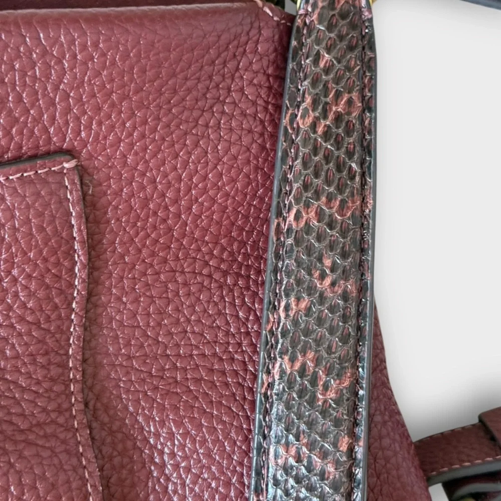 Coach May Shoulder Bag With Snakeskin Detail - Picture 6 of 15